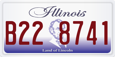 IL license plate B228741