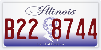 IL license plate B228744