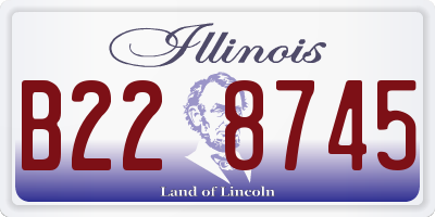 IL license plate B228745