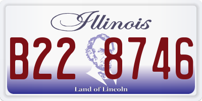IL license plate B228746