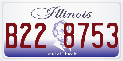 IL license plate B228753