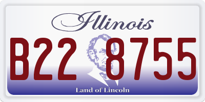 IL license plate B228755
