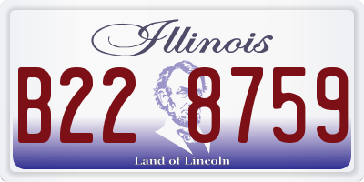 IL license plate B228759
