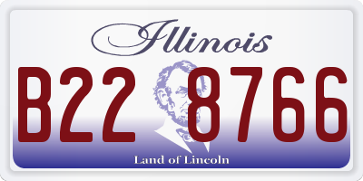 IL license plate B228766