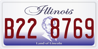IL license plate B228769