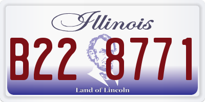 IL license plate B228771