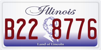 IL license plate B228776
