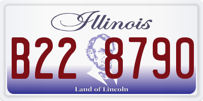 IL license plate B228790