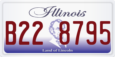 IL license plate B228795