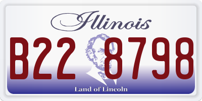 IL license plate B228798