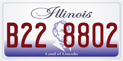 IL license plate B228802