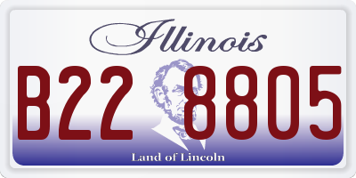 IL license plate B228805