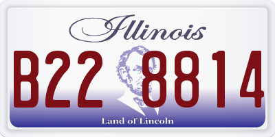 IL license plate B228814