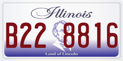 IL license plate B228816