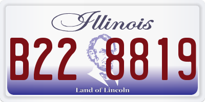 IL license plate B228819