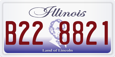 IL license plate B228821