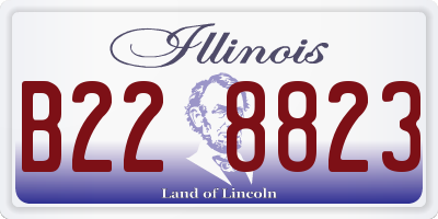 IL license plate B228823