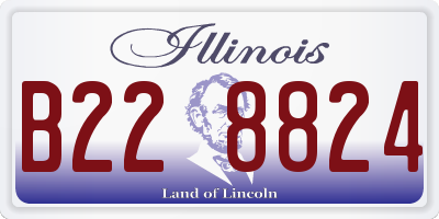 IL license plate B228824