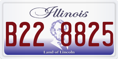 IL license plate B228825