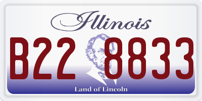 IL license plate B228833
