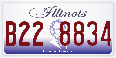 IL license plate B228834