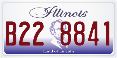 IL license plate B228841