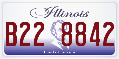 IL license plate B228842
