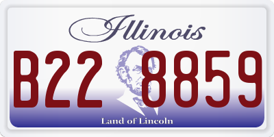 IL license plate B228859