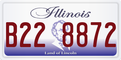 IL license plate B228872