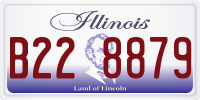 IL license plate B228879
