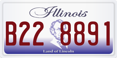 IL license plate B228891