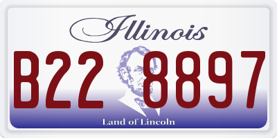 IL license plate B228897