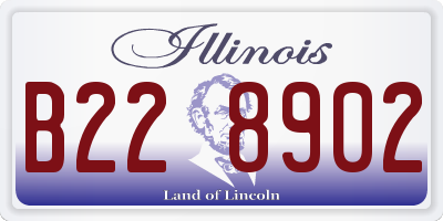 IL license plate B228902