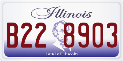 IL license plate B228903