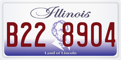 IL license plate B228904