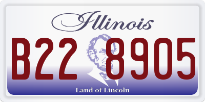 IL license plate B228905