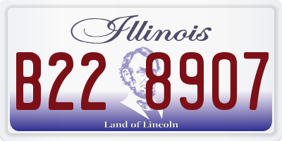 IL license plate B228907