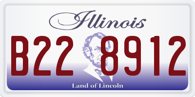 IL license plate B228912