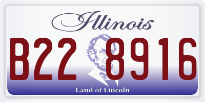 IL license plate B228916