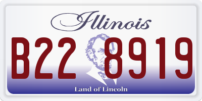 IL license plate B228919