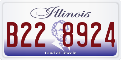 IL license plate B228924
