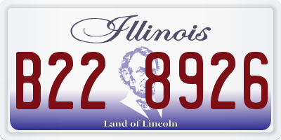 IL license plate B228926