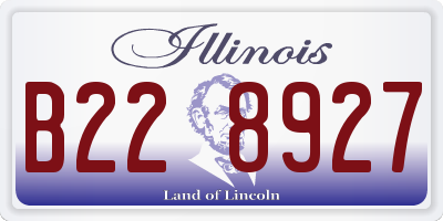 IL license plate B228927