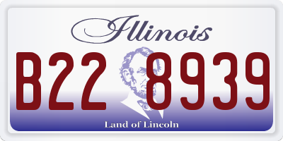 IL license plate B228939