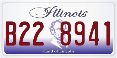 IL license plate B228941
