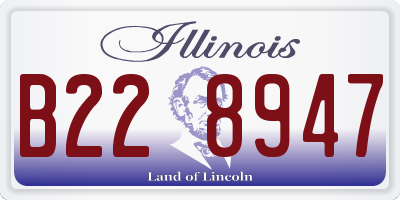 IL license plate B228947