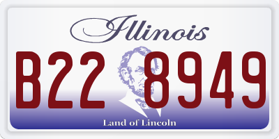 IL license plate B228949