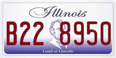 IL license plate B228950