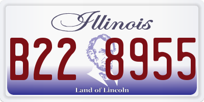IL license plate B228955