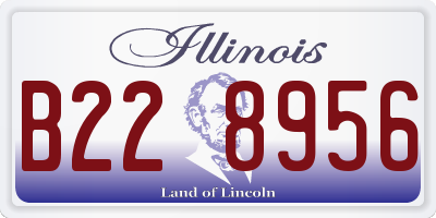IL license plate B228956